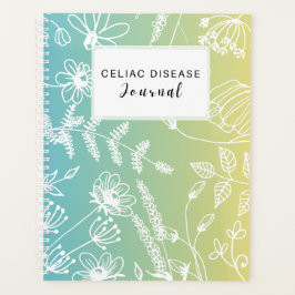 Celiac Disease Monthly Journal - Blue Green Yellow Planer