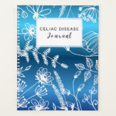 Celiac Disease Monthly Journal - Blue Metallic Planer (Vorderseite)