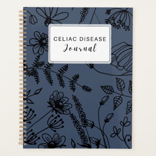 Celiac Disease Monthly Journal - Dark Grey Planer (Vorderseite)