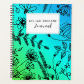 Celiac Disease Monthly Journal - Green & Blue Planer (Vorderseite)
