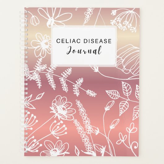 Celiac Disease Monthly Journal - Pink Metallic Planer (Vorderseite)