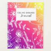 Celiac Disease Monthly Journal Purple Pink Yellow Planer (Vorderseite)
