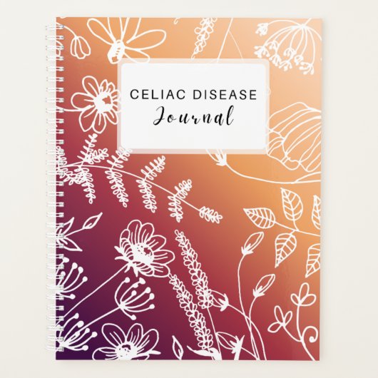 Celiac Disease Monthly Journal - Sunset Purple Planer (Vorderseite)