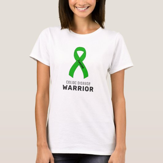 Celiac Disease Ribbon White T - Shirt (Vorderseite)