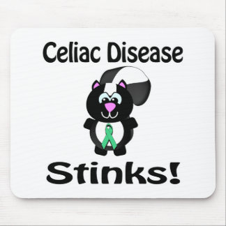 Celiac Disease stinks Skunk Awareness Design Mousepad