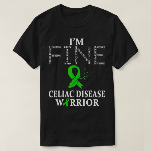 Celiac Disease Warrior I'm Fine T-Shirt (Design vorne)