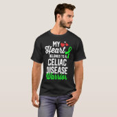Celiac Disease Warrior Survivor Support Awareness T-Shirt (Vorne ganz)