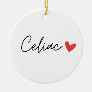 Celiac Heart Keramik Ornament