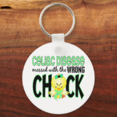 Celiac-Krankheit, die mit dem falschen Kätzchen au Schlüsselanhänger (Vorderseite)