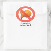 CELIAC-KRANKHEIT RUNDER AUFKLEBER (Tasche)