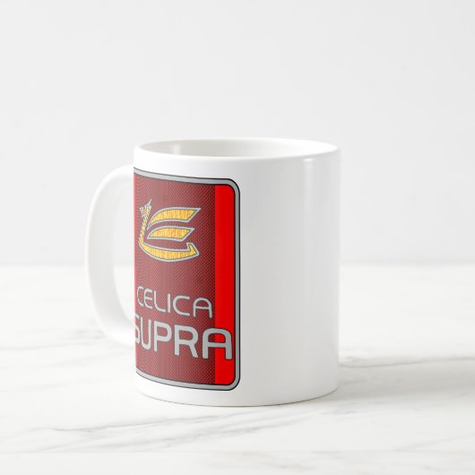 Celica Supra Emblem Tasse (Vorderseite Links)