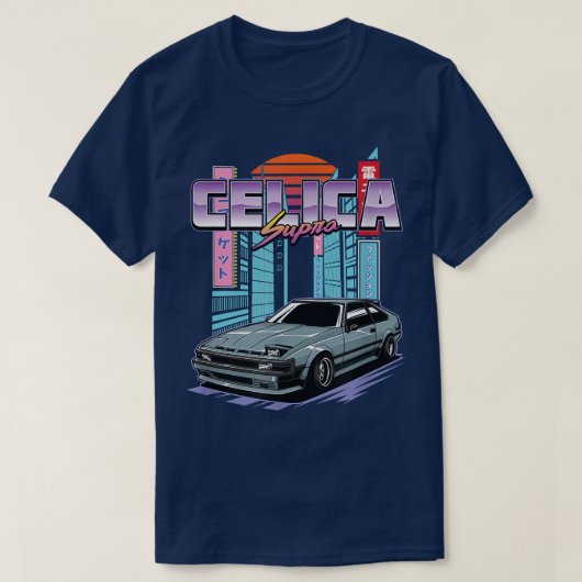 Celica Supra MK2 XX MA60 A60 Grafik T-Shirt (Design vorne)