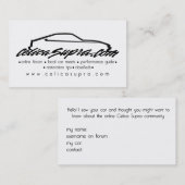 celicasupra.com-Visitenkarte Visitenkarte (Vorne/Hinten)