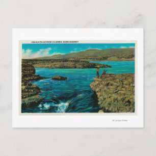 Celilo Falls an der Columbia River Postkarte