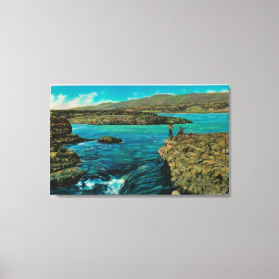 Celilo fällt auf den Columbia River Leinwanddruck