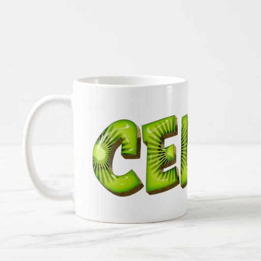 Celina Name Kiwi Style Tasse Teetasse Kaffeetasse (Links)
