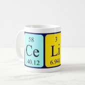 Celina Periodenname Tasse (Vorderseite Links)
