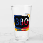 Celina, Texas, & US 380, Pint Glass Glas (Vorderseite)
