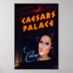 Celine Dion Caesars Palace Las Vegas America Poster
