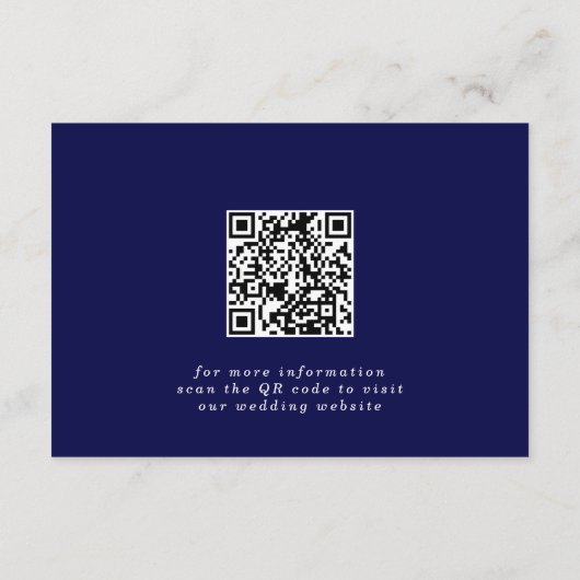 Celine ・ Hochzeitwebsite-UAWG mit QR-Code Begleitkarte (Rückseite)