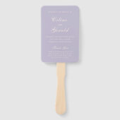 Celine Lilac Elegant Wedding Program Fächer (Vorderseite)