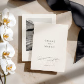 CELINE Minimalist Simple Wedding Invitation Einladung