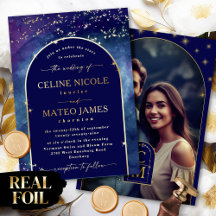 Celine • Nachthimmel-Bogen Verlobungsfoto Gold