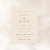 Celine Sandy Neutrals Elegant Wedding