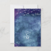 Celine: Starry Sky Theme Celestial Wedding Save The Date (Rückseite)