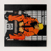 Cell Block 45 - Trump Gefängniszeit Puzzle (Horizontal)