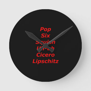Cell Block Tango Runde Wanduhr