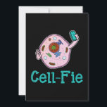 Cell-Fie Funny Biology Science Teacher Pun Gift Feiertagskarte<br><div class="desc">Cell-Fie Funny Biology Science Teacher Pun Gift</div>