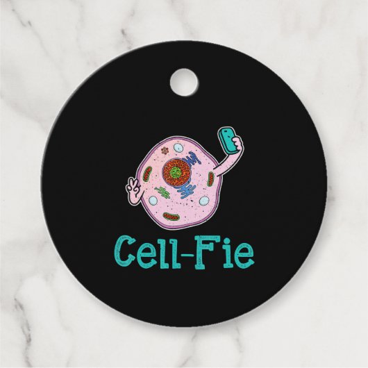 Cell-Fie Funny Biology Science Teacher Pun Gift Geschenkanhänger (Vorderseite)