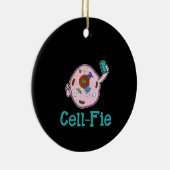 Cell-Fie Funny Biology Science Teacher Pun Gift Keramik Ornament (Rechts)