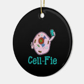 Cell-Fie Funny Biology Science Teacher Pun Gift Keramik Ornament (Links)
