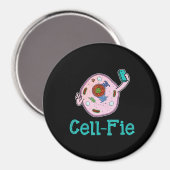 Cell-Fie Funny Biology Science Teacher Pun Gift Magnet (Vorderseite/Rückseite)