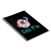 Cell-Fie Funny Biology Science Teacher Pun Gift Notizblock (Rechte Seite)