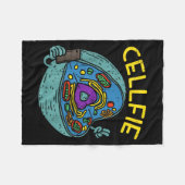 Cell Fie Funny Science Biology Teacher Fleecedecke (Vorderseite (Horizontal))
