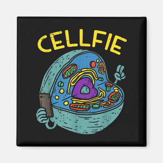 Cell Fie Funny Science Biology Teacher  Magnet (Vorne)