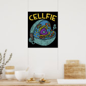 Cell Fie Funny Science Biology Teacher Poster (Küche)