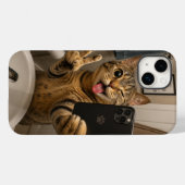 Cell Phone Case Funny Cat v3.45 (Rückseite (Horizontal))