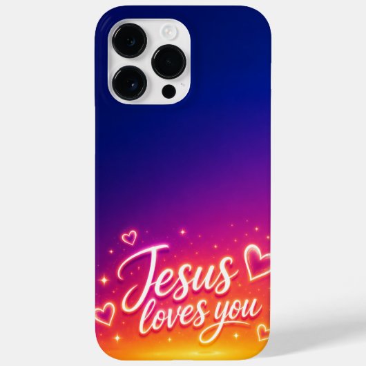 Cell Phone Case Jesus Loves You (Rückseite)