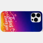 Cell Phone Case Jesus Loves You (Rückseite (Horizontal))
