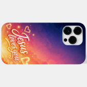 Cell Phone Case Jesus Loves You v3 (Rückseite (Horizontal))