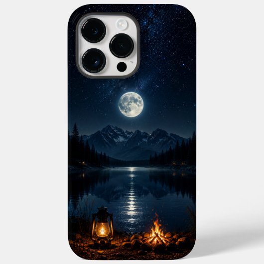 Cell Phone Case Mountain Moonlight (Rückseite)