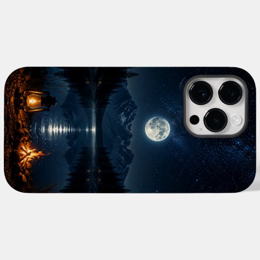Cell Phone Case Mountain Moonlight (Rückseite (Horizontal))