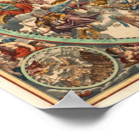 Cellarius Andreas 1708 Harmonia Macrocosmica Poster (Ecke)