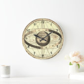 Cellarius Ptolemaic System Vintag Map Große Wanduhr (Zuhause)