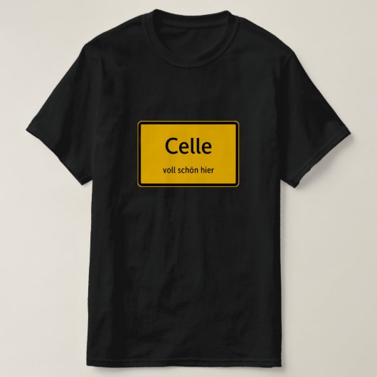 Celle Herren Männer T-Shirt Tshirt Shirt (Design vorne)
