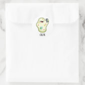 Cellfie Funny Biology Selfie Pun Runder Aufkleber (Tasche)